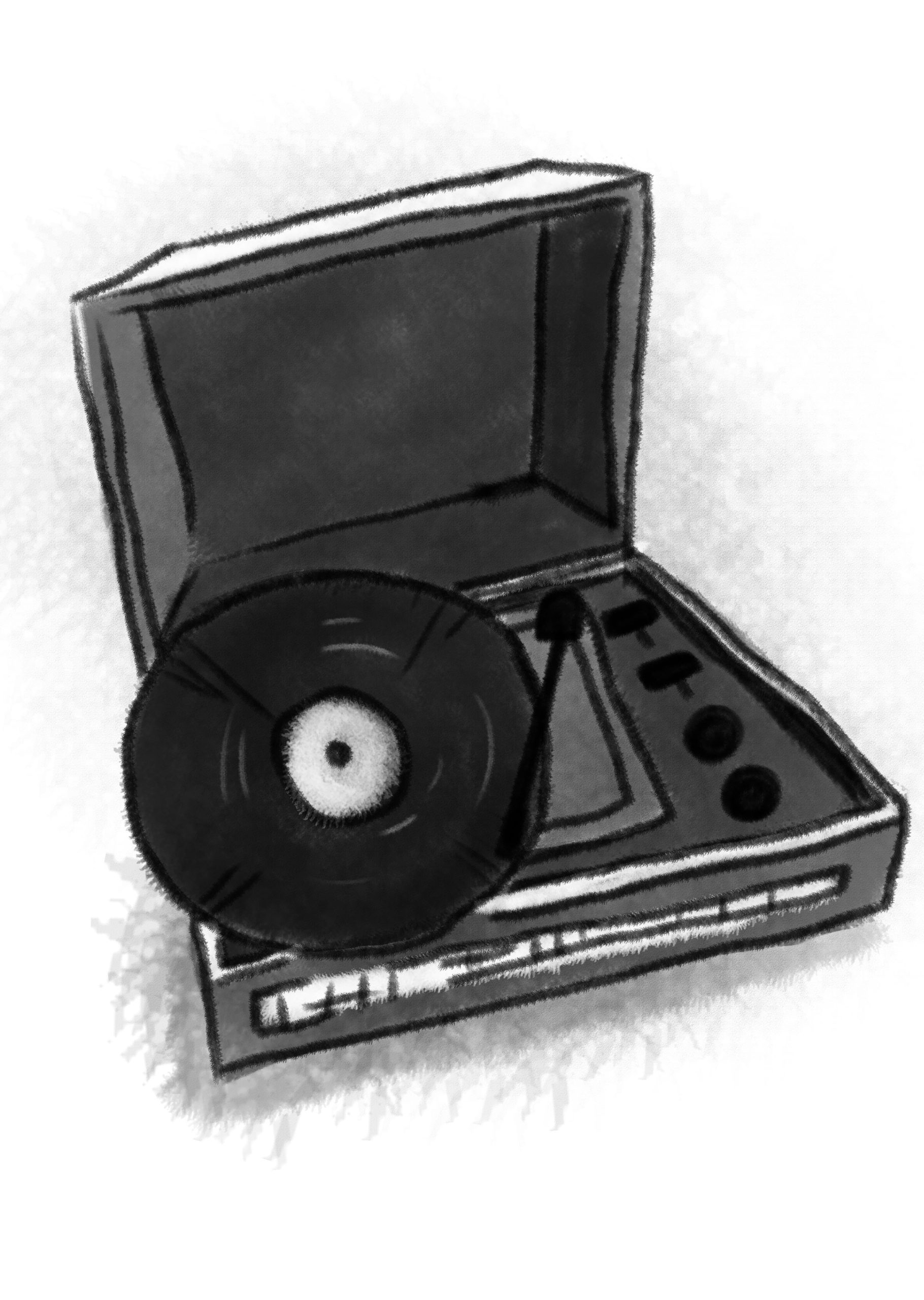 A record player. 