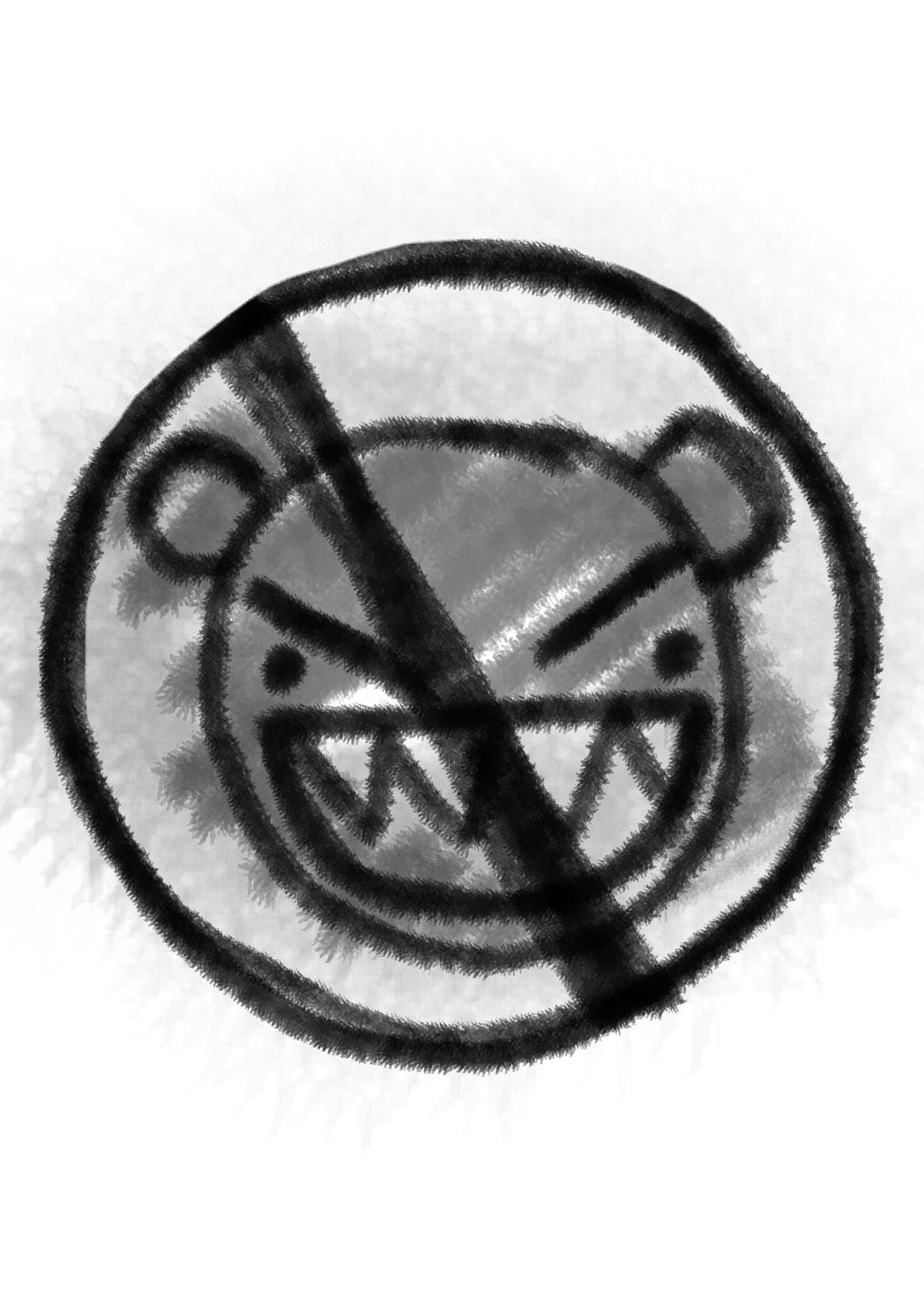 A "no bears" sign.